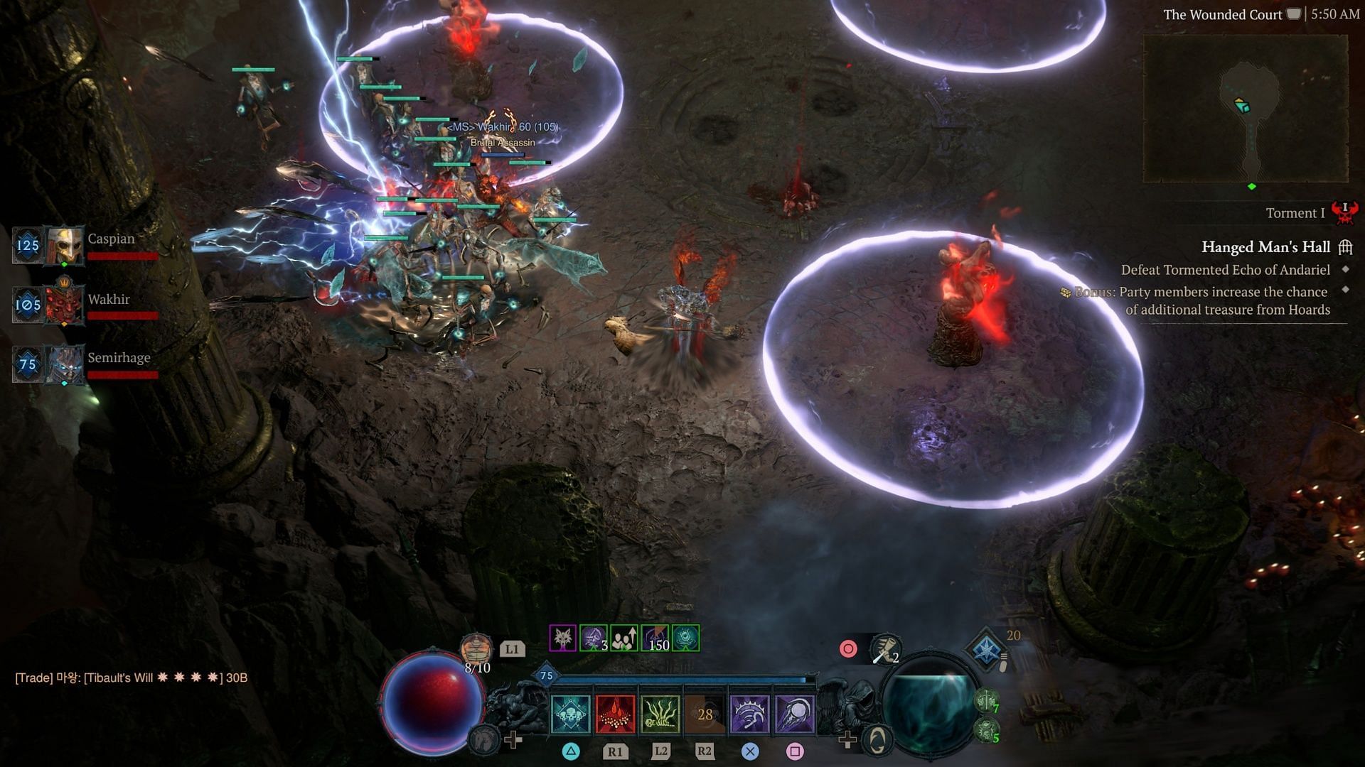 Be brave, and head into the Party Finder to fight ladder bosses. It's the best way (Image via Blizzard Entertainment)